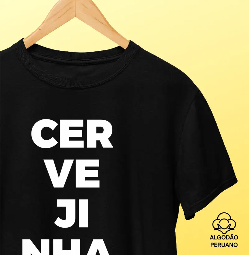 Cervejinha - Camiseta Algodão Peruano