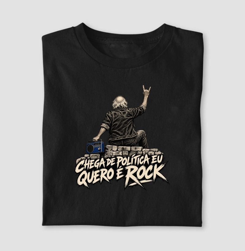 Camiseta Eu Quero é Rock