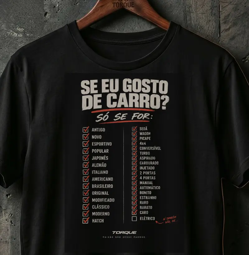 Se eu gosto de carro?