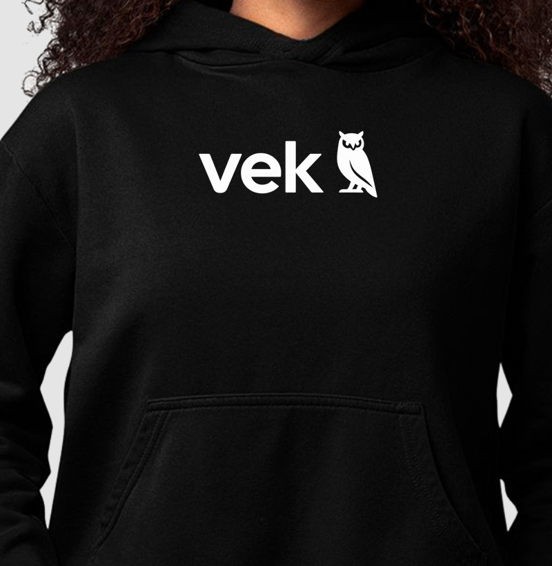 Moleton Hoodie Vek Black Premium