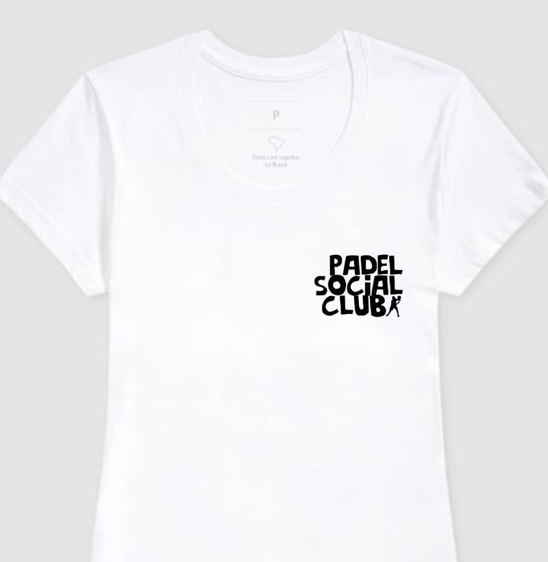 Camiseta Feminina Algodão Padel Club "Social Club"