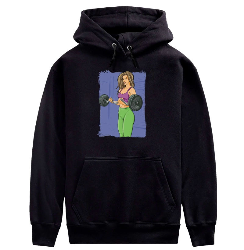 Mulher fazendo biceps V01