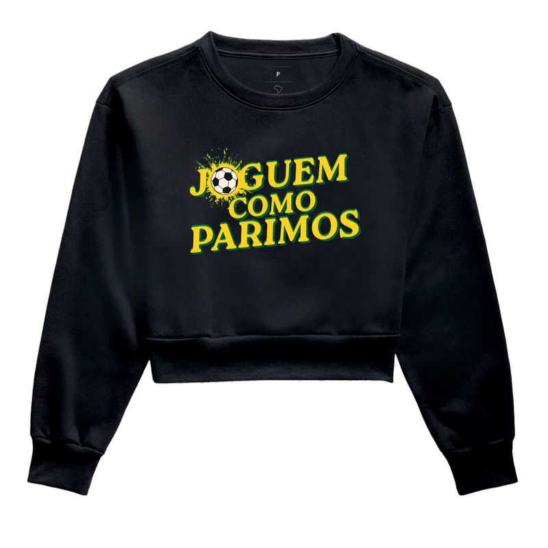 Joguem como Parimos - Moleton Cropped