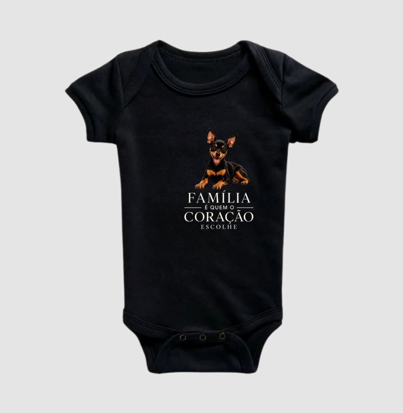 Pincher Preto - Família - Body Infantil