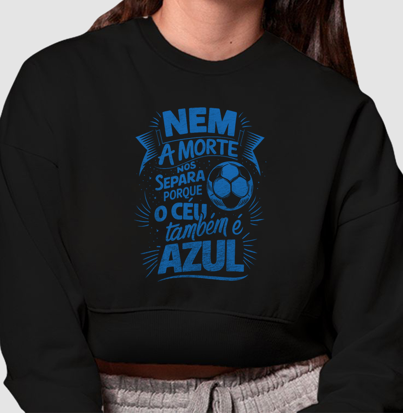 Moletom Cropped Nem a Morte Nos Separa