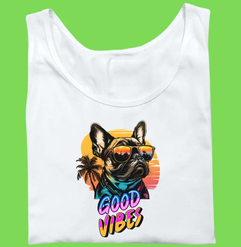 Regata Bulldog Frances "Good Vibes"