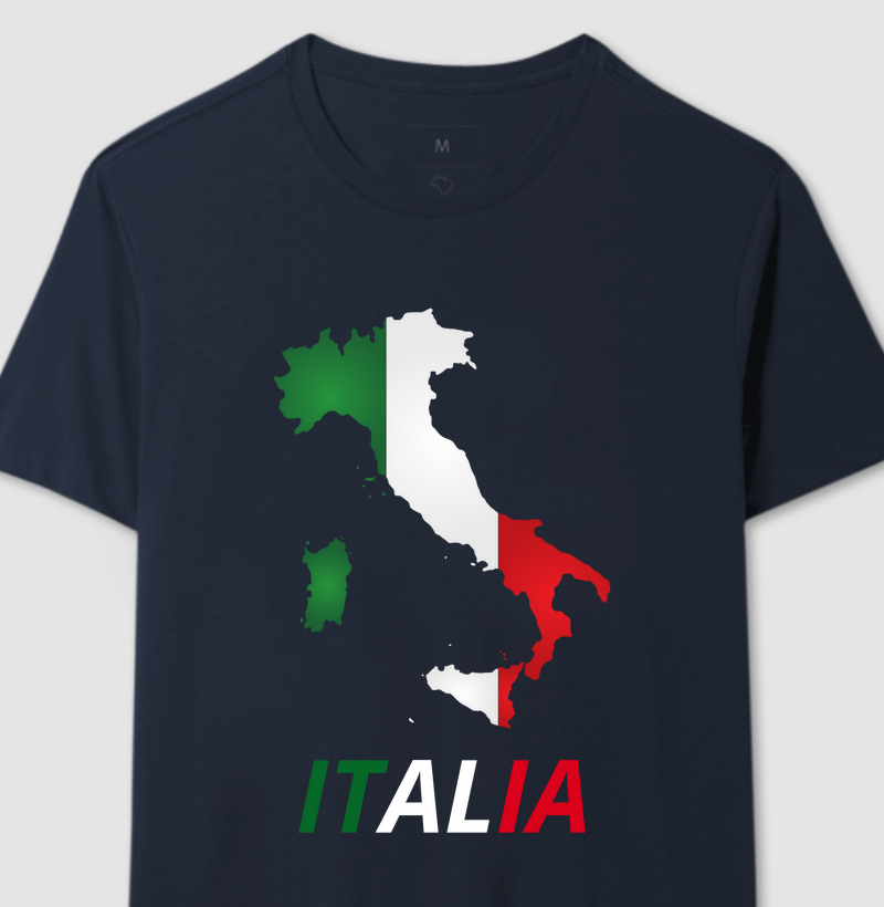 Itália Mapa + Bandeira