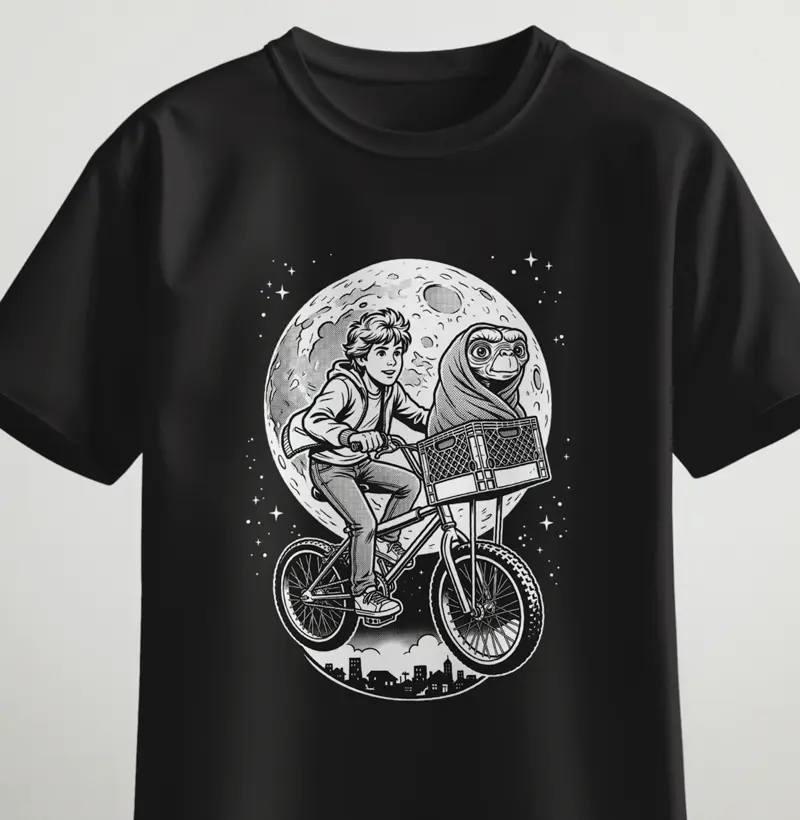 Pedalando com meu amigo ET
