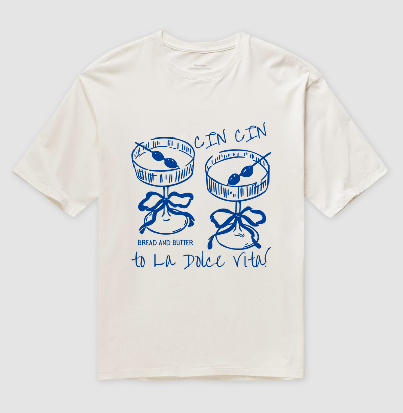 Camiseta Oversized To La Dolce Vita 