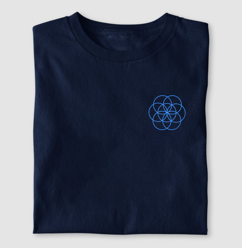 Semente da Vida - Azul - Camiseta