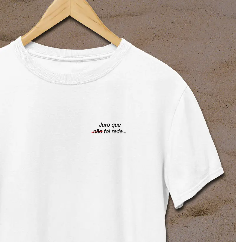 Juro que não foi rede....