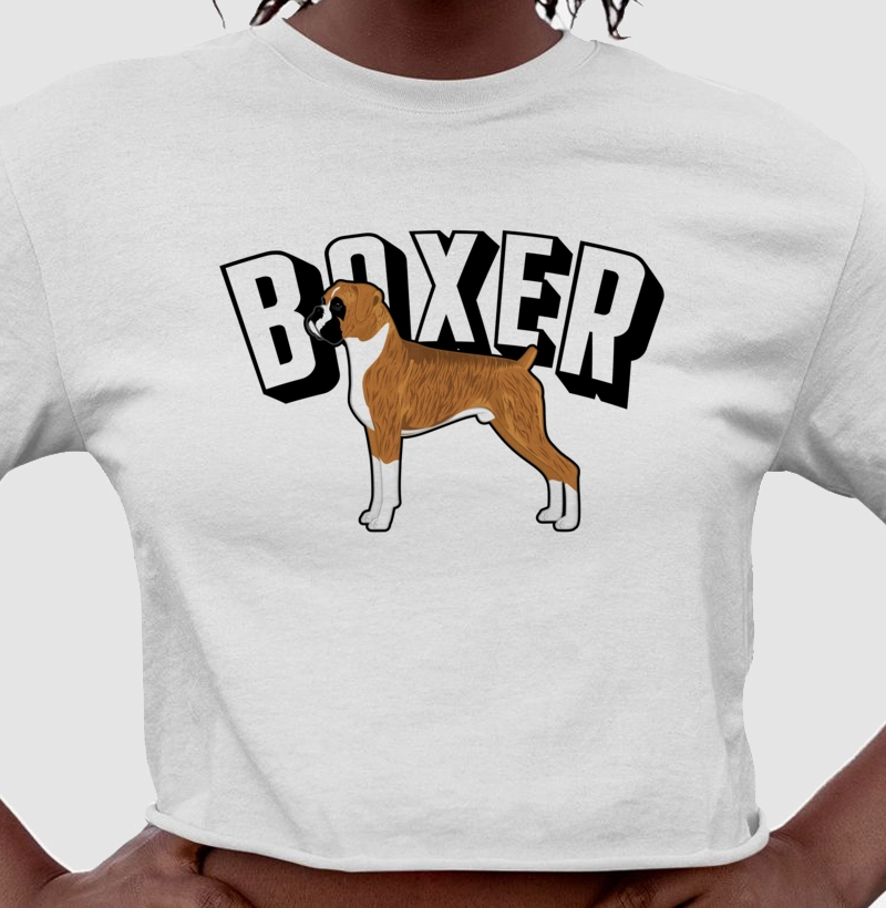 Camiseta Cropped Boxer Tigrado