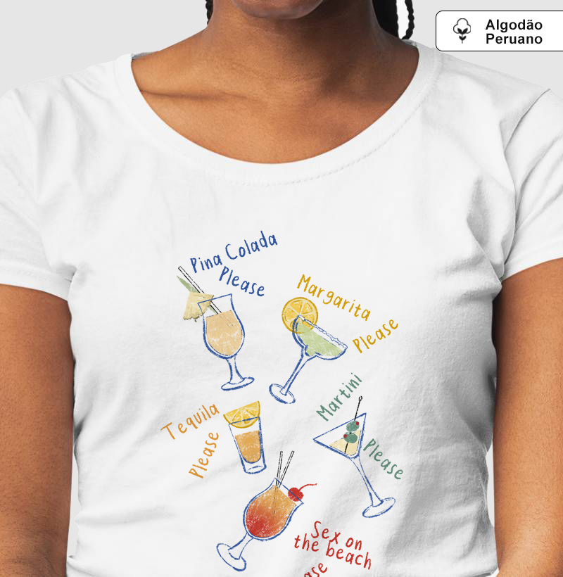 Camiseta Algodão Peruano Please