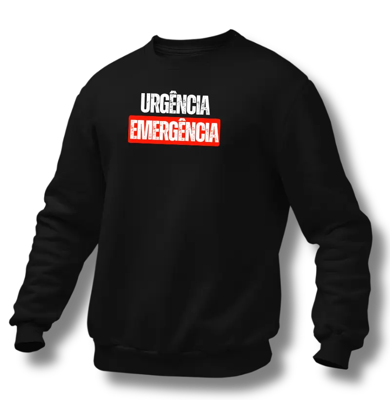 Suéter Moletom - Urgência Emergência