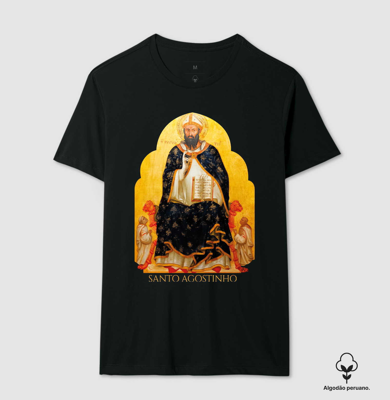 Santo Agostinho - Camiseta Algodão Peruano