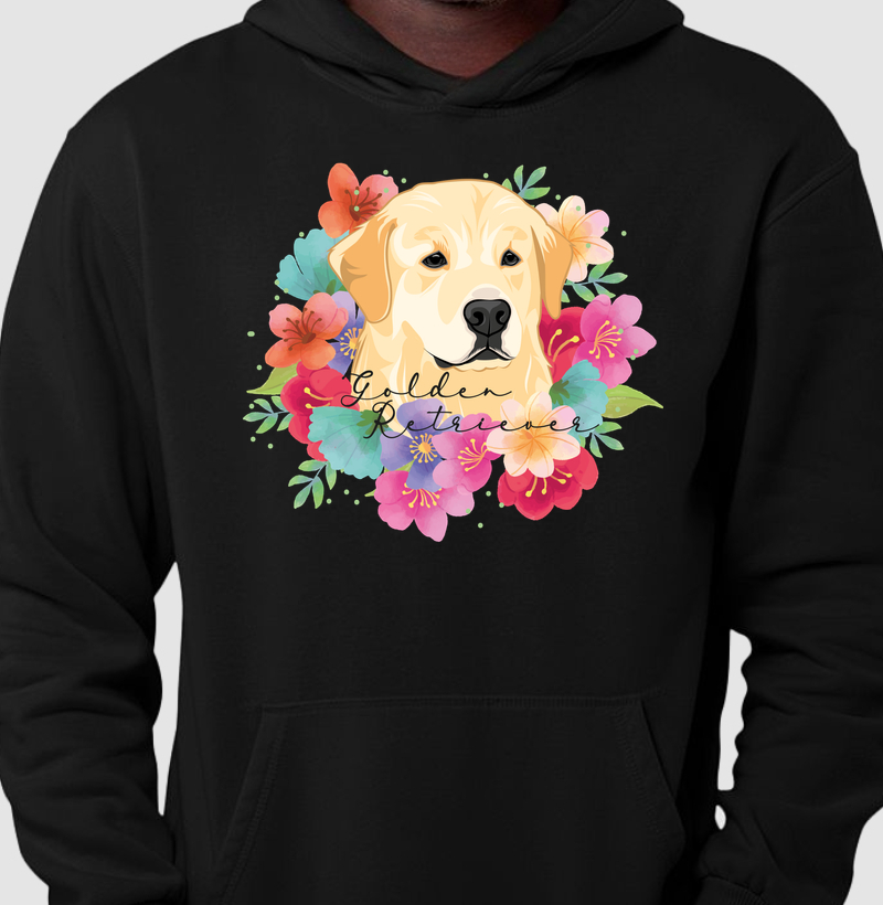 Golden Retriever Floral