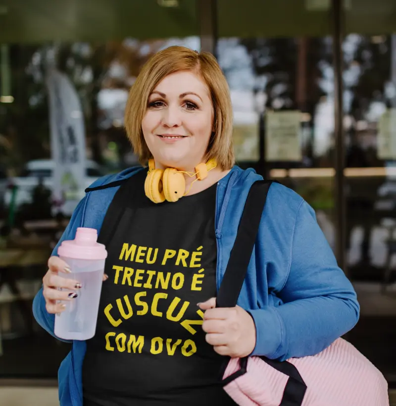 Meu pré treino é cuscuz com ovo