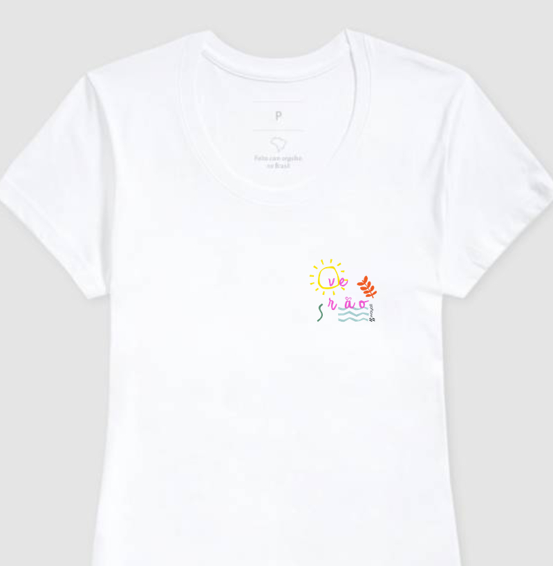 Camiseta Baby Look- Verão em Cores