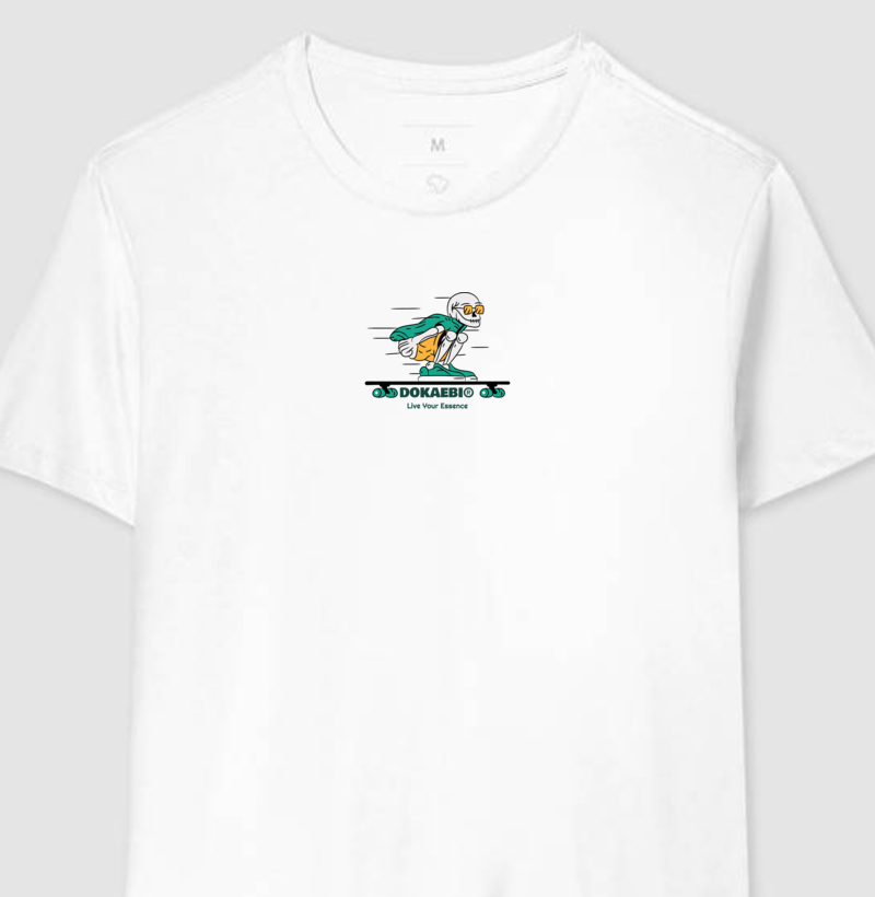 Camiseta Skater Bones - Branca