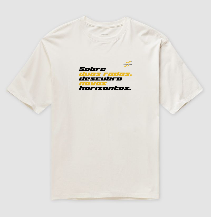 CAMISETA OVERSIZED YELLOWPEDAL NOVOS HORIZONTES