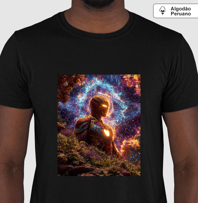Camiseta do Homem de ferro - EXCLUSIVA(DEPOIS DA COMPRA RETIRAMOS A CAMISA COM ESSA ESTAMPA DO SITE - APENAS VOCÊ TERÁ ESSA EXCLUSIVIDADE)