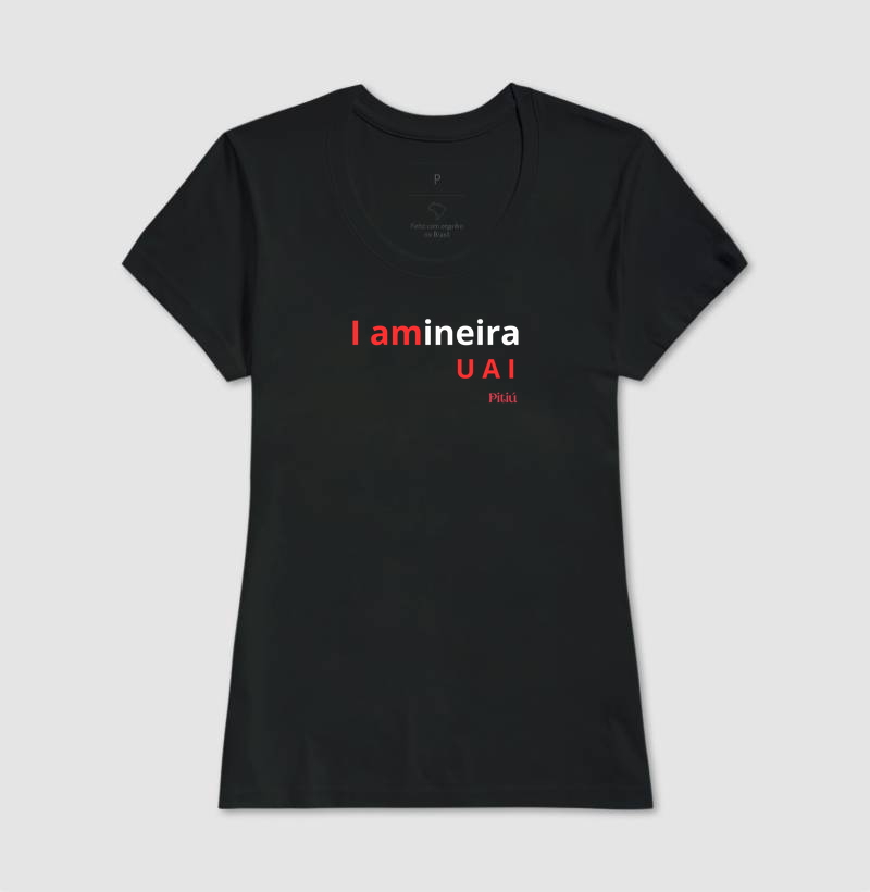 Camiseta I Amineiro uai - Pitiú