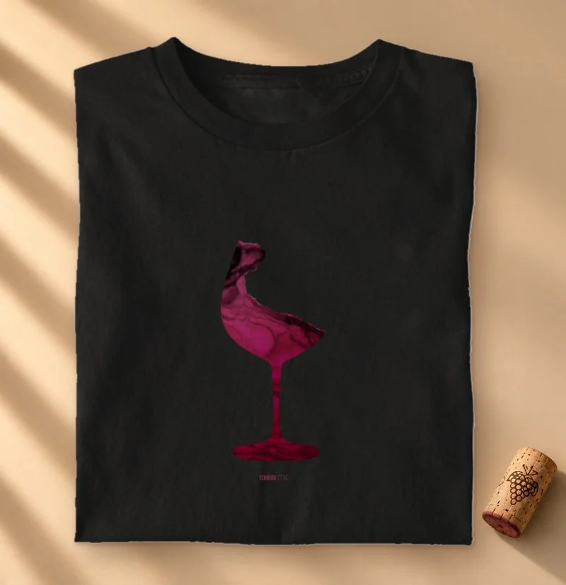 Camiseta Vinho Abstrata