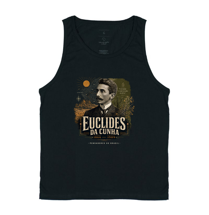 Camiseta Euclides da Cunha - Pensadores do Brasil