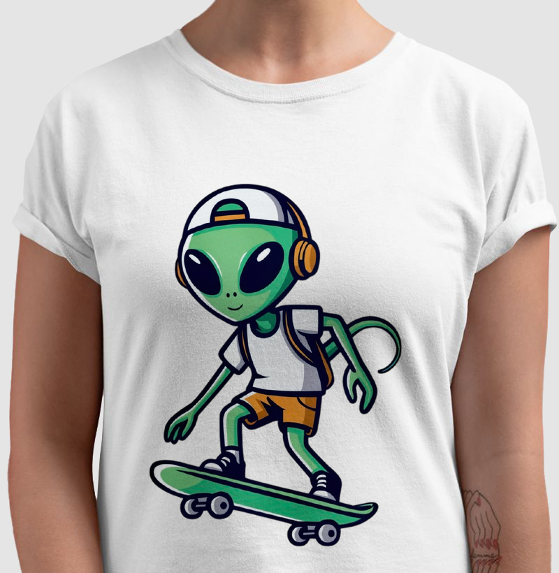 FUNNY ALLIEN IN SKATE