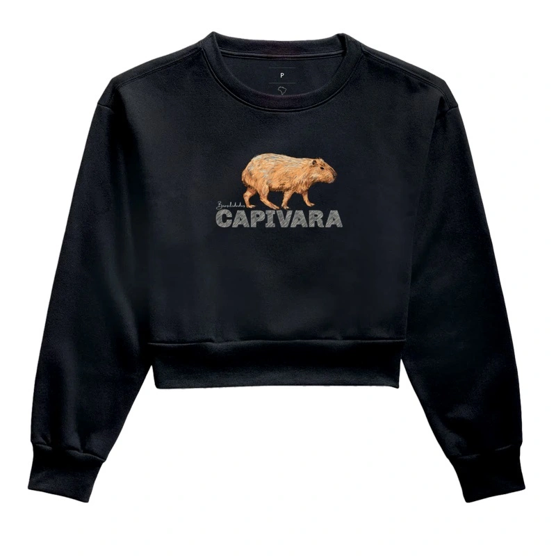 Capivara Moletom Cropped