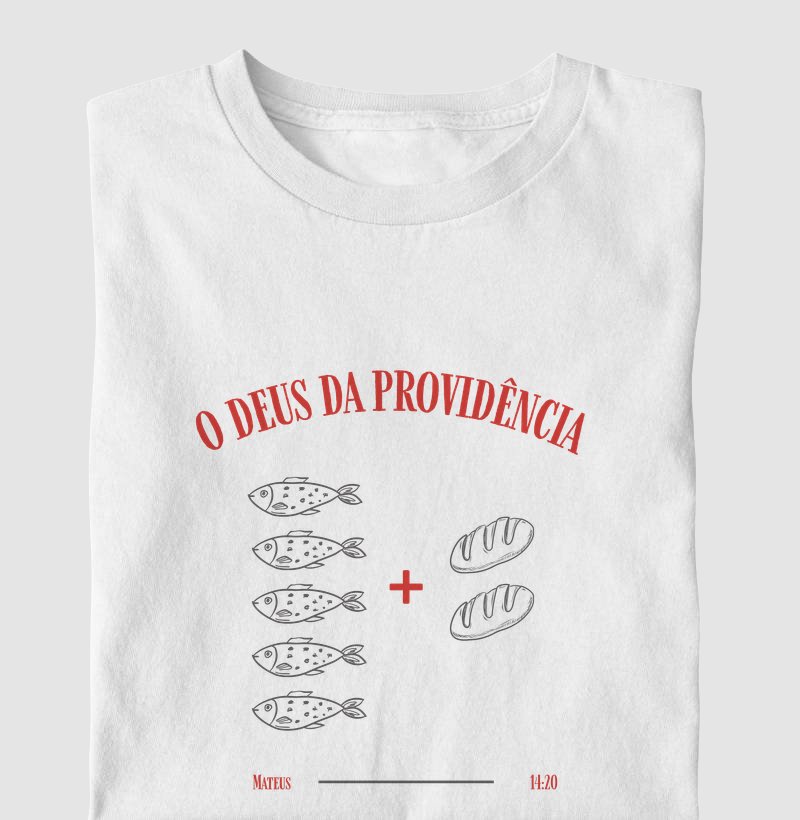 Camiseta Mateus 14,20 – “Todos comeram e ficaram satisfeitos”