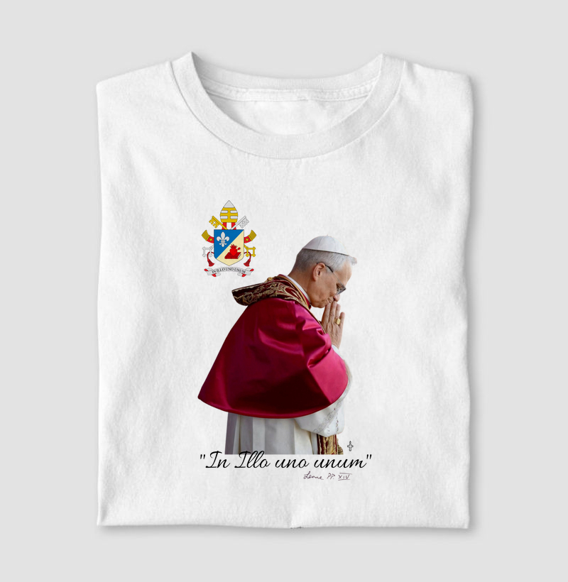 Camiseta Papa Leão XIV In Illo uno unum
