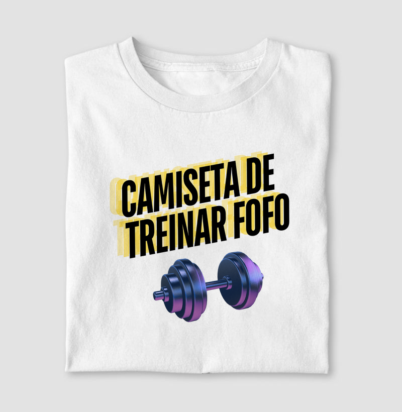 Camiseta de Treinar Fofo Preto