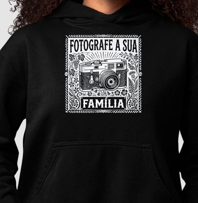 Fotografe a sua família - ilustração branca