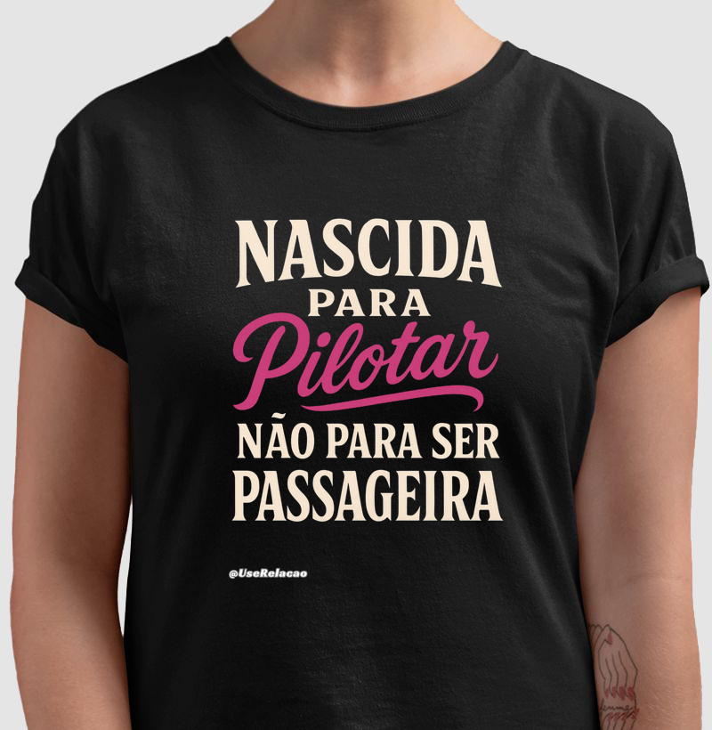 Nascida para pilotar, não para ser passageira