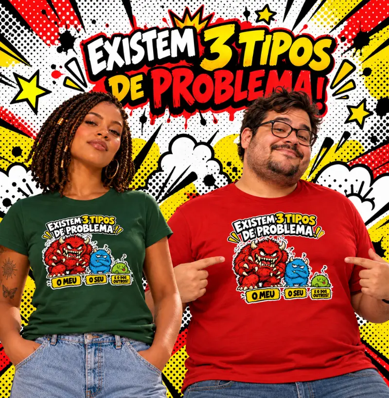 Camiseta Problemas em Algodão