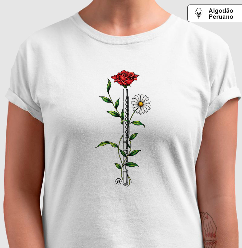 Flauta Transversal e Flores
