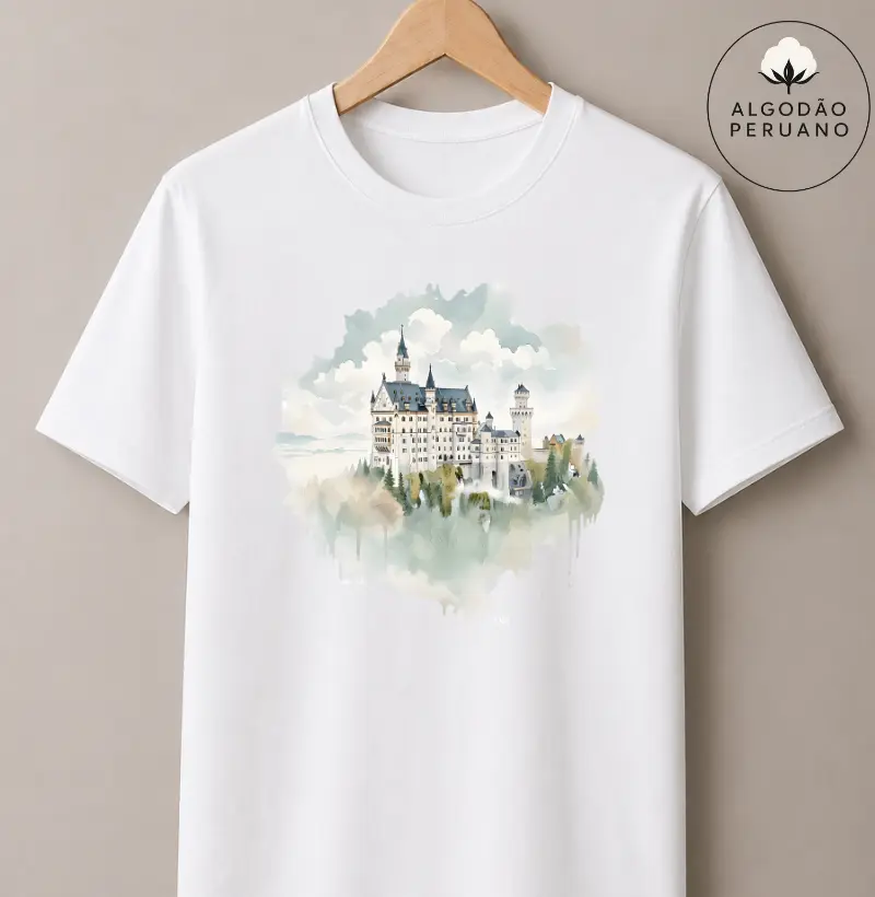 Camiseta Algodão Peruano - Castelo dos Sonhos 