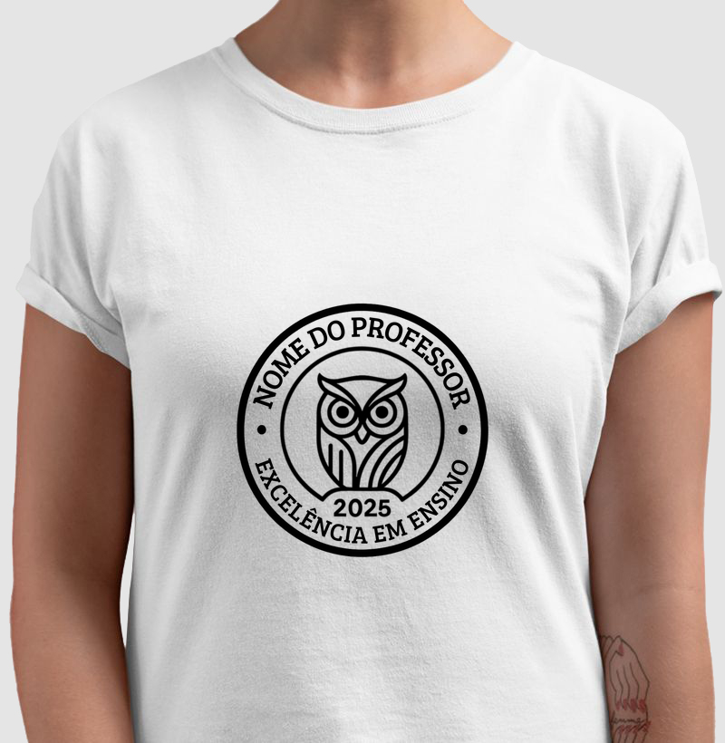 Personalizada com nome do professor