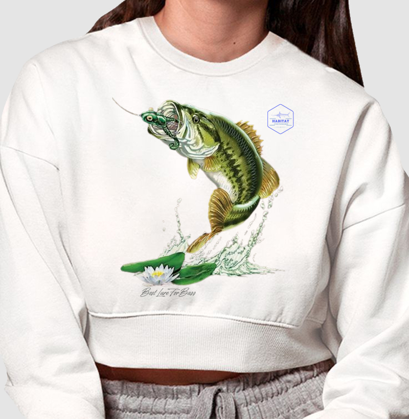 BEST FOR BASS CROPPED MOLETOM