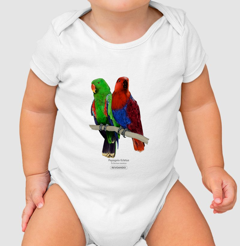 Love Friends - Papagaio Ecletus - Body Infantil