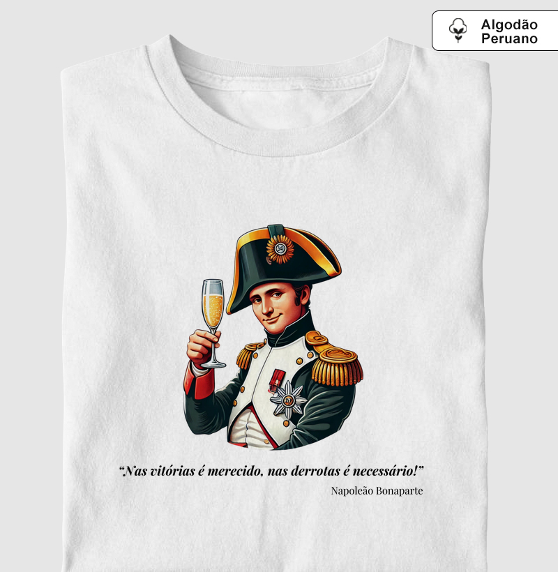 Camiseta Napoleão e Champagne
