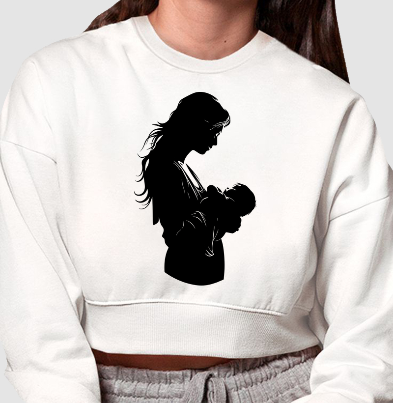 MÃE COM BEBE NO COLO