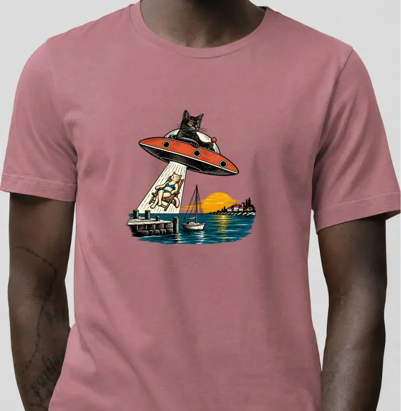 Camiseta Gato de Outro Mundo