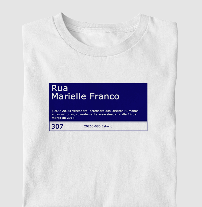 Placa Marielle - Camiseta