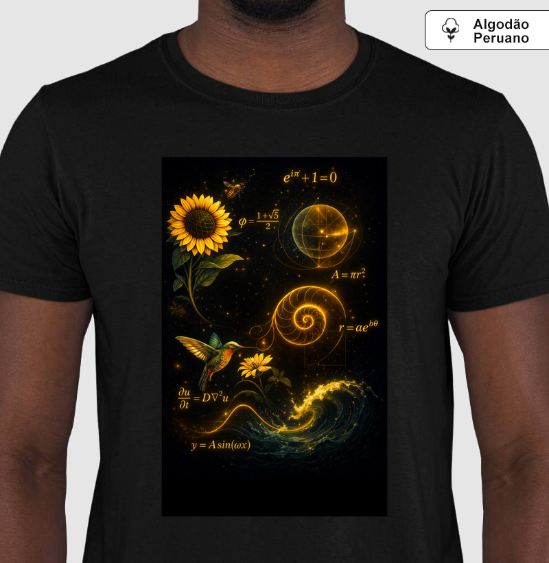 A Matemática da Natureza — Arte Científica com Proporção Áurea, Espiral de Fibonacci e Identidade de Euler