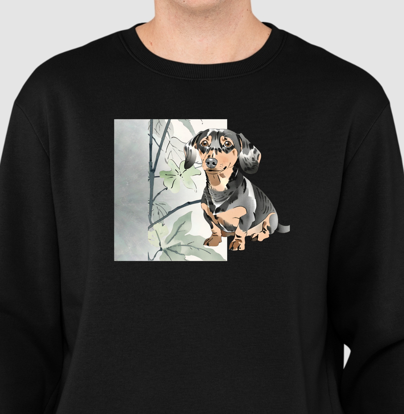 Floral Dachshund