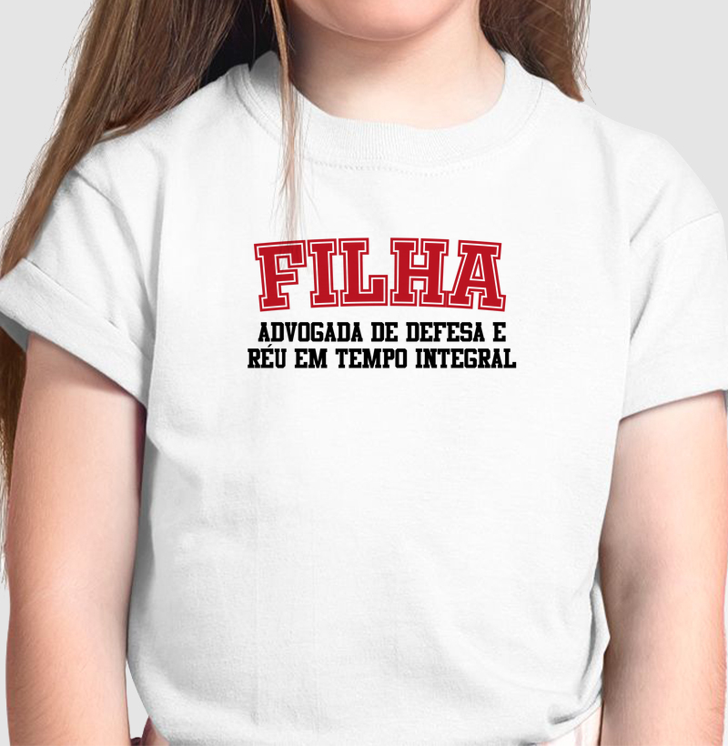 Filha, advogada de defesa e réu em tempo integral
