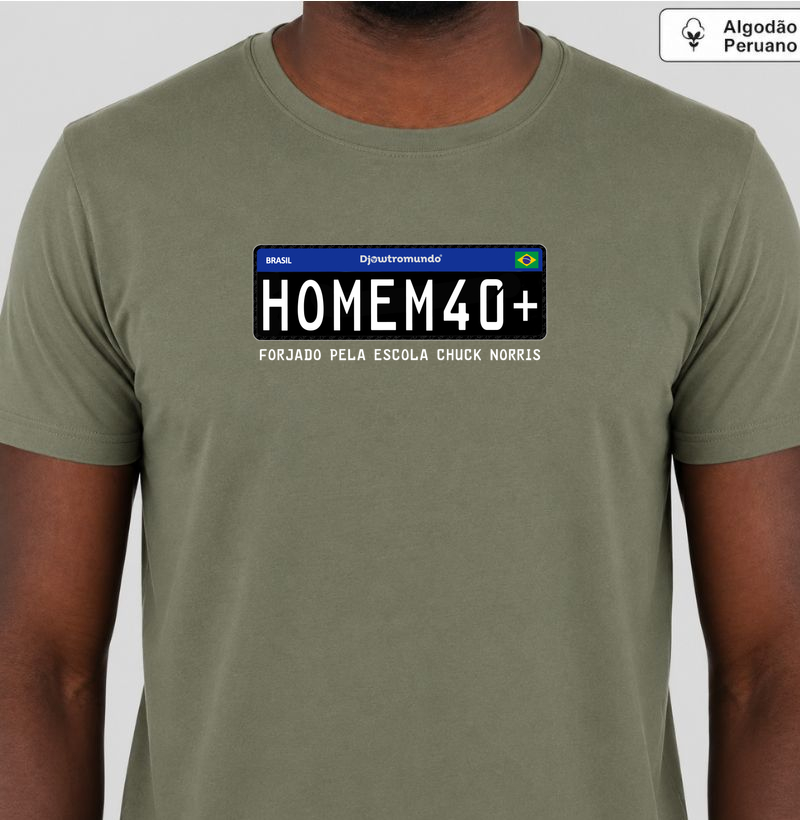 DJOWTROMUNDO® — PLACA PRETA - Camiseta Algodão Peruano
