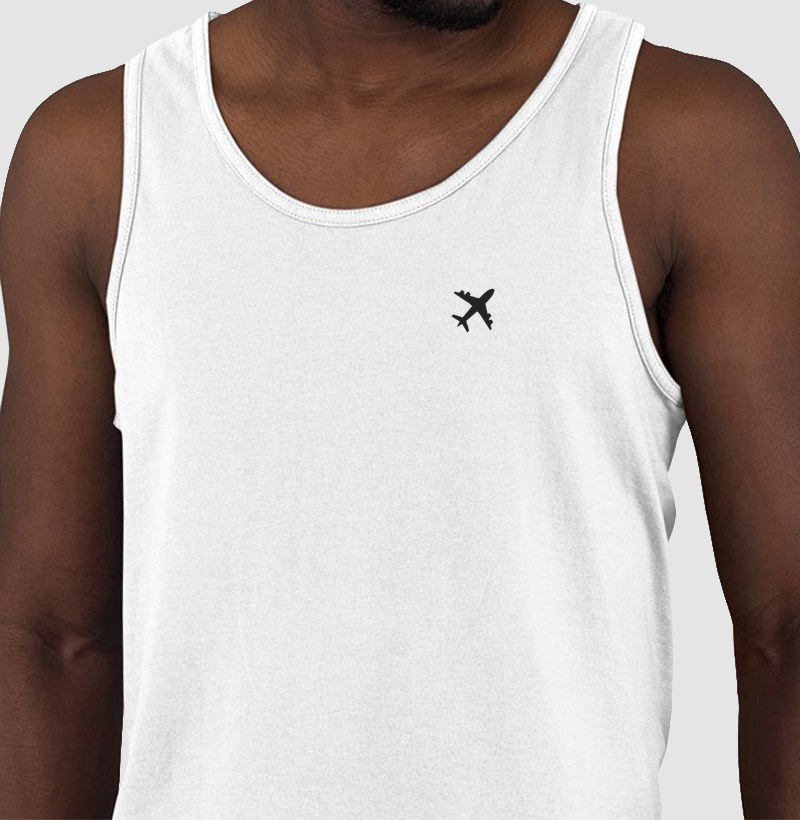 Regata Minimalista - avião preto